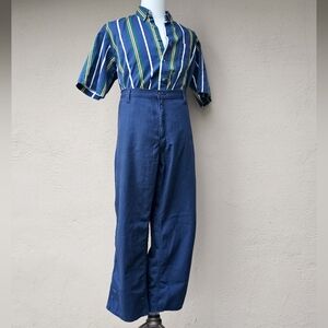 Carthartt Navy Dungaree Fit Cotton Blend Pants Size 42 x 28